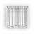 Накладки для плинтуса фигурного 80мм "Идеал Дюра" (2 набора из 8 эл. во фл), 001 Белый