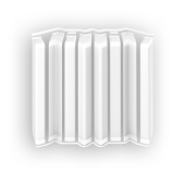 Накладки для плинтуса прямоугольного 80мм "Идеал Дюра" (2 набора из 8 эл. во фл), 001 Белый