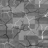Ковролин ПРИНТ Gissar 543P/A/ЧЕРНЫЙ/71 3,5м