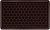 Коврик придверный "Соты" на жесткой подложке, размер 40х60 см,Темный шоколад (D/1709-1010)