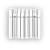 Накладки для плинтуса фигурного 80мм "Идеал Дюра" (2 набора из 8 эл. во фл), 001 Белый