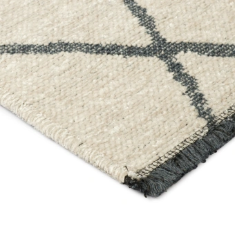 Ковер Chenille Rugs CROSS Cream 0,8*1,5м