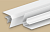 Угол внутренний для панелей 8мм 3,0м "Идеал Ламини", 001 Белый