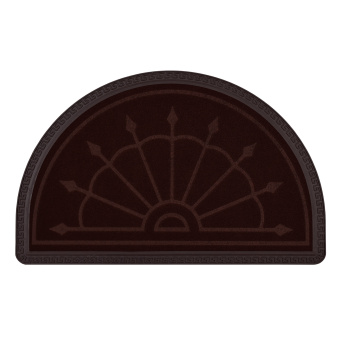 Коврик придверный "Копья" на жесткой подложке, размер 76х48,5 см,Темный шоколад (D/1614-1010)